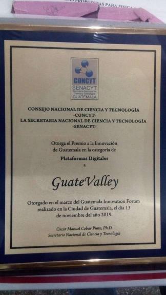 GuateValley Ganadores del Premio Nacional de Innovación 2019