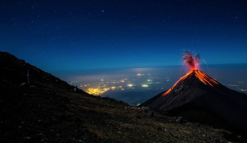 Volcán ACATENANGO. Ascenso nocturno