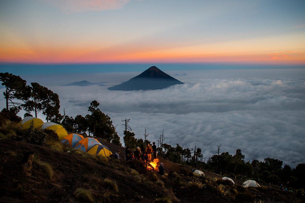 Volcán ACATENANGO. Ascenso nocturno