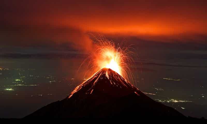Volcán Pacaya de noche