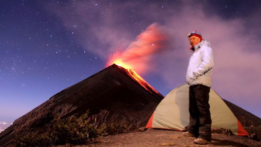Volcán Pacaya de noche