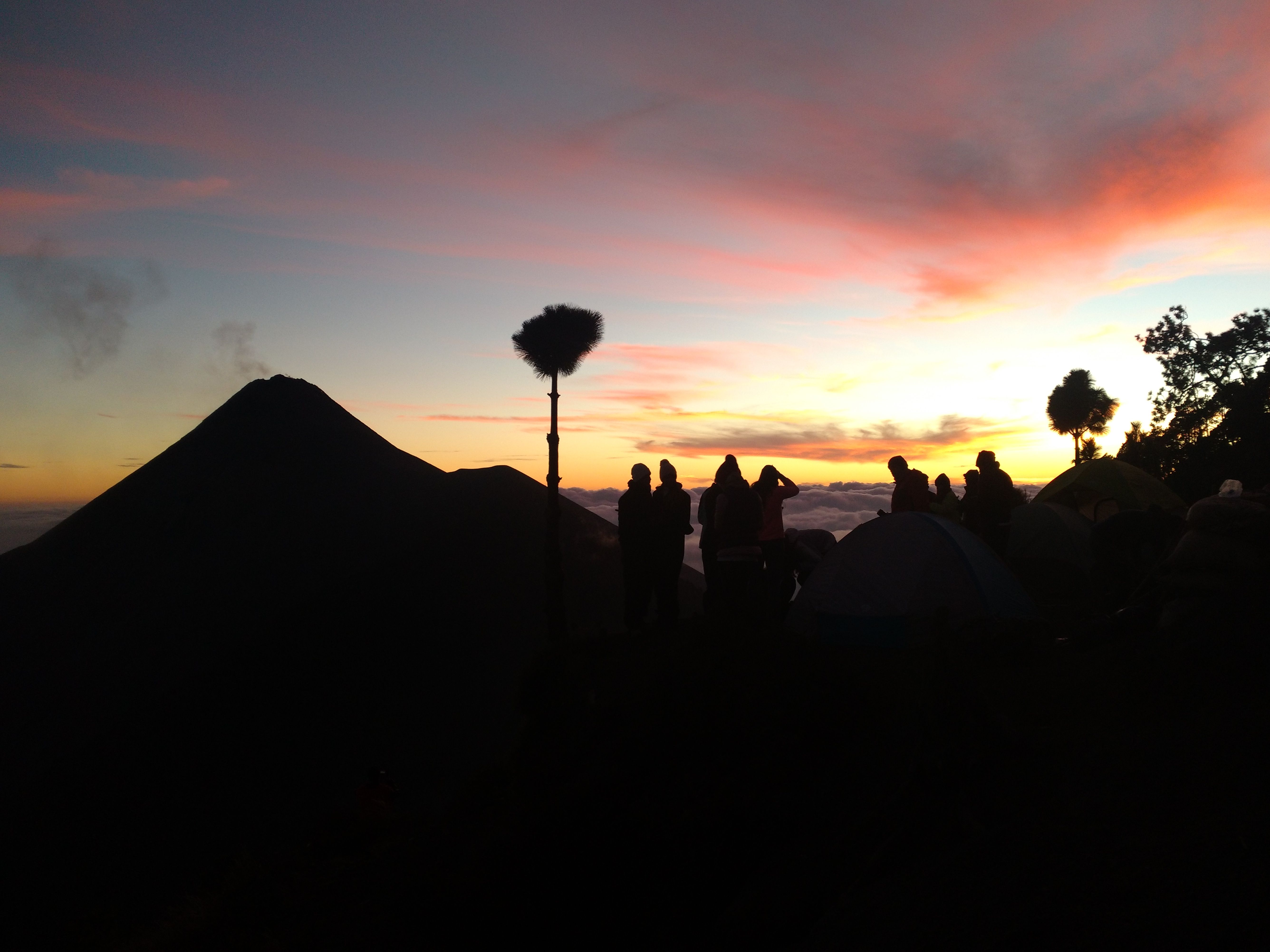 Campamento en el Volcán Acatenango